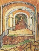 Vincent Van Gogh Corrdor in Saint-Paul Hospital (nn04) Germany oil painting reproduction